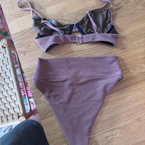 Beach Riot Mauve Ribbed Bikini - Picture 4 of 4